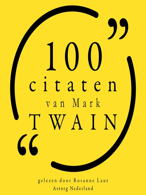 Title details for 100 citaten van Mark Twain by Mark Twain - Available